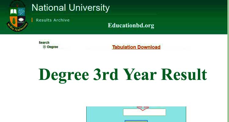 Degree 3rd Year Result 2022(ডিগ্রী ফলাফল) | Session(2016-17)